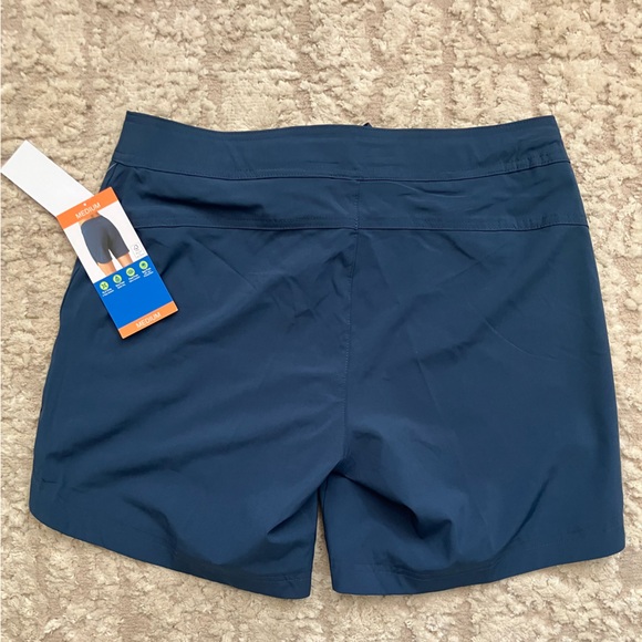 New, Free Country Women's Plus Bermuda Board Short Navy M - Picture 7 of 10